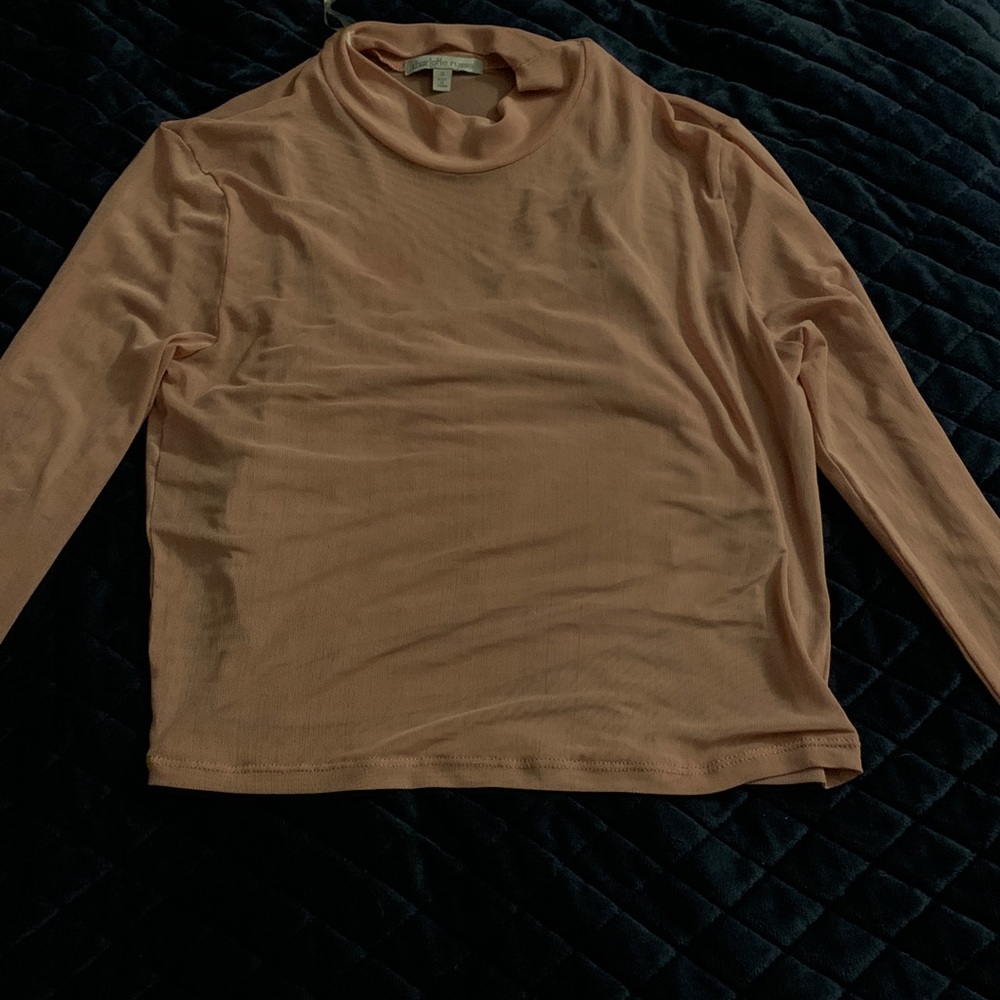 See through long sleeve with tank top